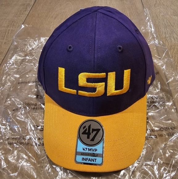 NWT '47 Brand MVP LSU Louisiana State Tigers Adjustable Infant Hat - Picture 1 of 6